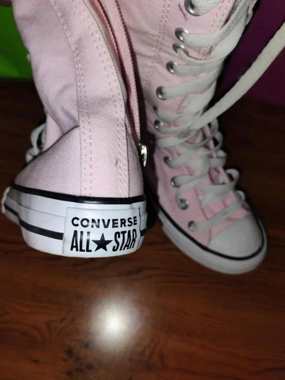 Converse Chuck Taylor All Star XX-Hi Knee High Boots Pink Kids Size 11